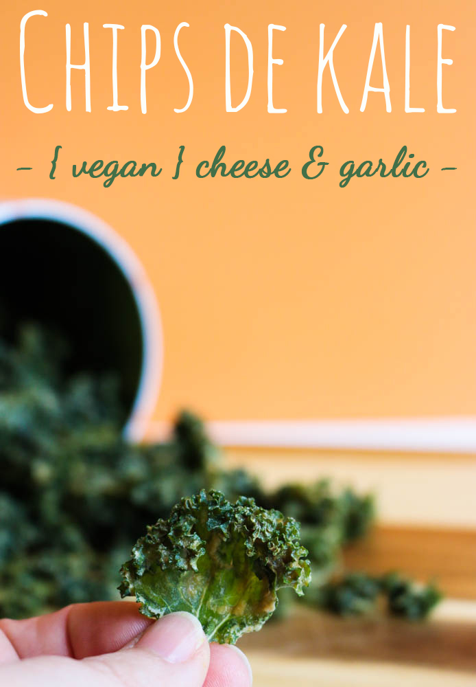 recette chips de kale vegan cheese and garlic : goût formage et ail