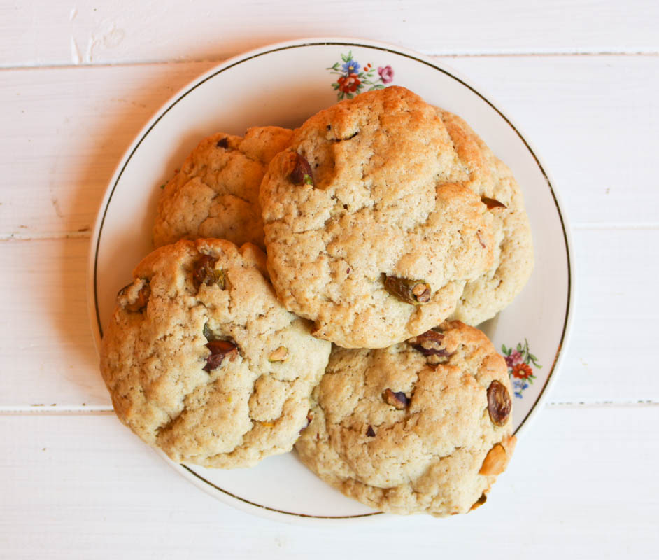 recette cookies vÃ©ganes au citron et Ã  la pistache