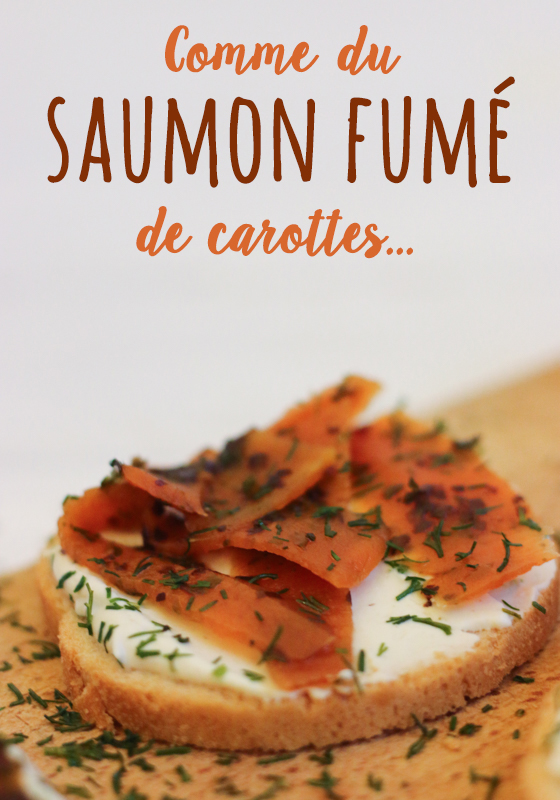 recette de saumon fumé vegan à base de carottes