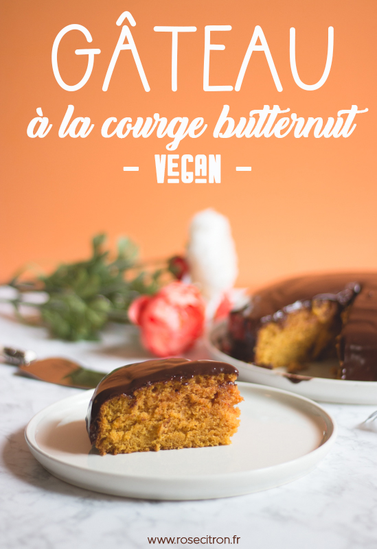 recette de gâtea à la courge butternut vegan