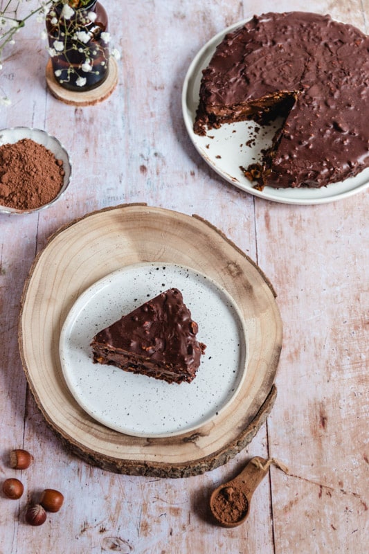 recette entremets vegan chocolat noisette