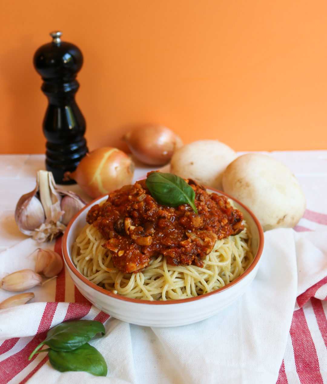 Spaghetti Bolognaise {végane} au tofu rosso Rose Citron