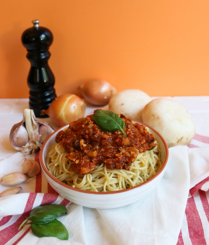 Spaghetti Bolognaise {végane} au tofu rosso Rose Citron